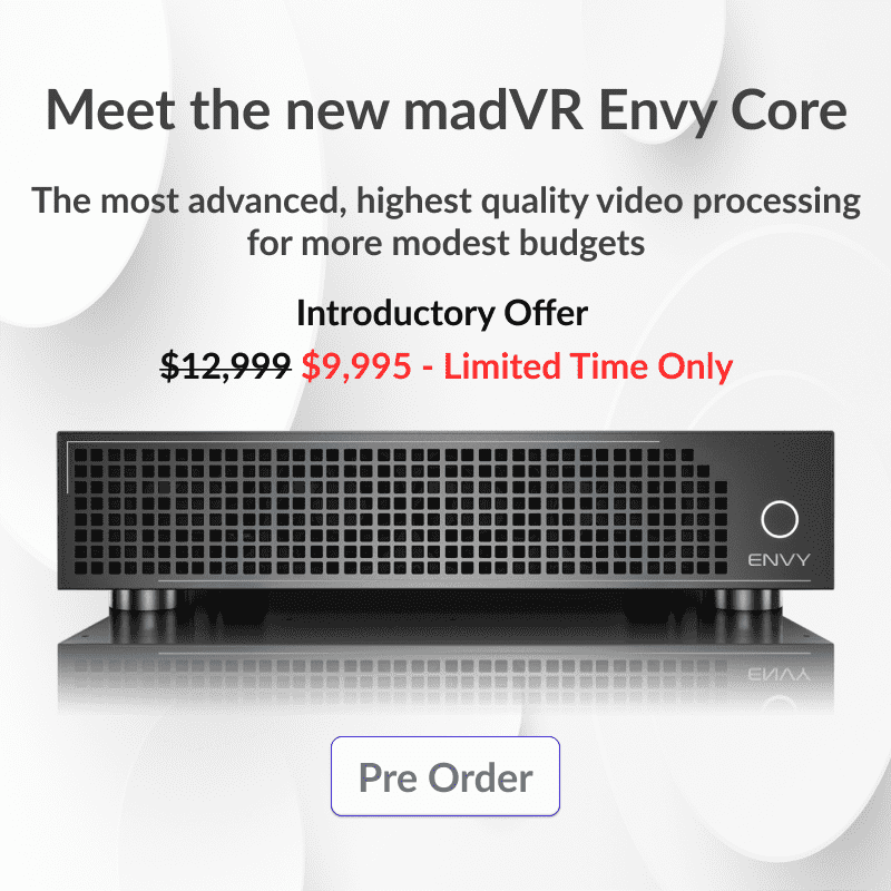 madvr envy core home theatre video processor