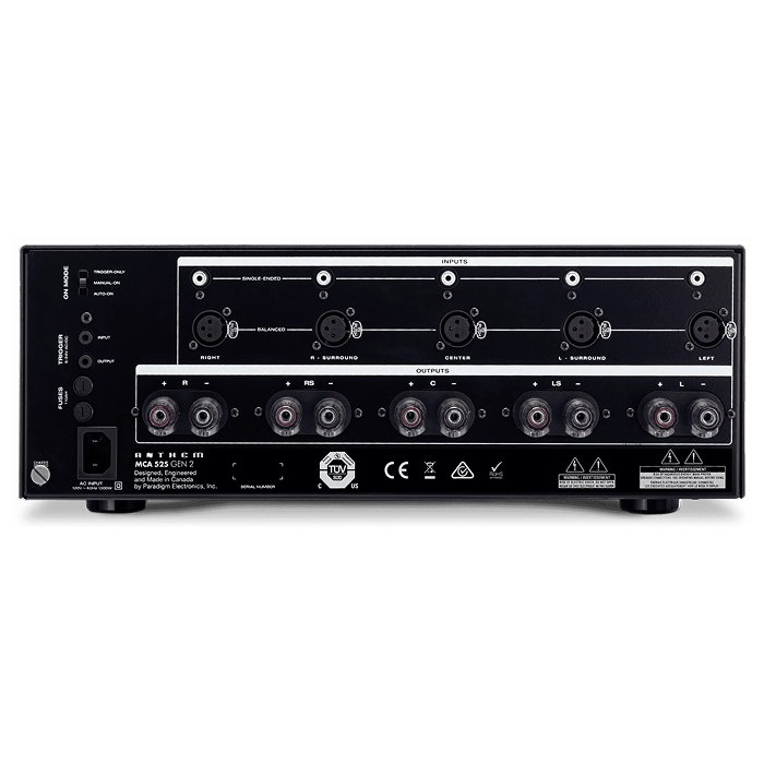 Anthem MCA525 Back Panel