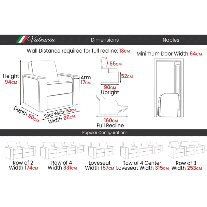 Naples Elegance Dimensions