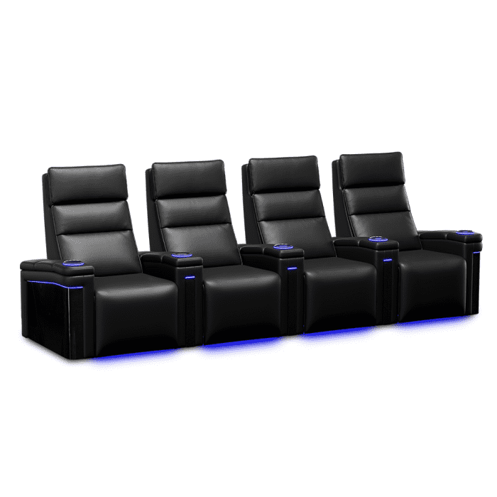 Monza Carbon Fiber - 4 Seater Home Cinema Recliners