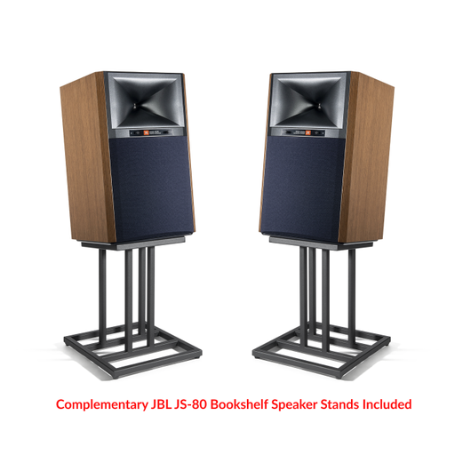 JBL 4329P Active Bookshelf Speaker with JS-80 Stand